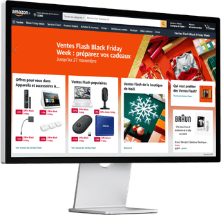 Capture d'écran Amazon Black Friday Week sur écran ordinateur - boutique Amazon AmZ Impulsion