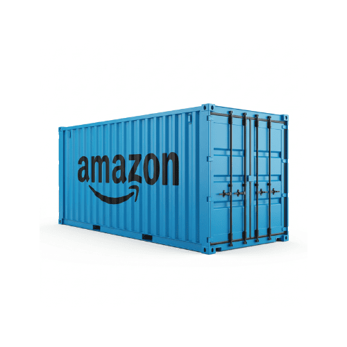 Recherche fournisseur Amazon FBA - vignette service container cargo bleu sourcing produits AmZ Impulsion